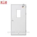 Certificated steel firerated door double leaf fireproof steel sheet grilled design